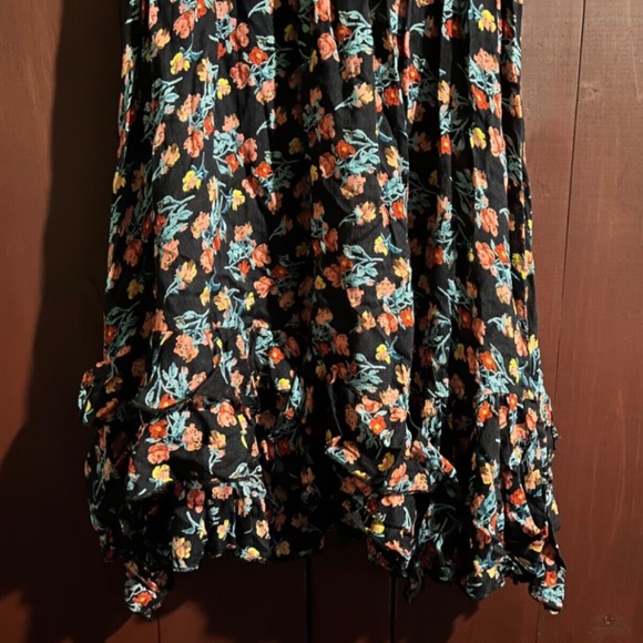 Free People One Intimately Adella Floral Mini Dress Black Combo Size XS - NWT - Picture 8 of 16